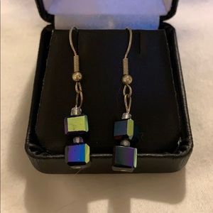 Holographic Square Earrings